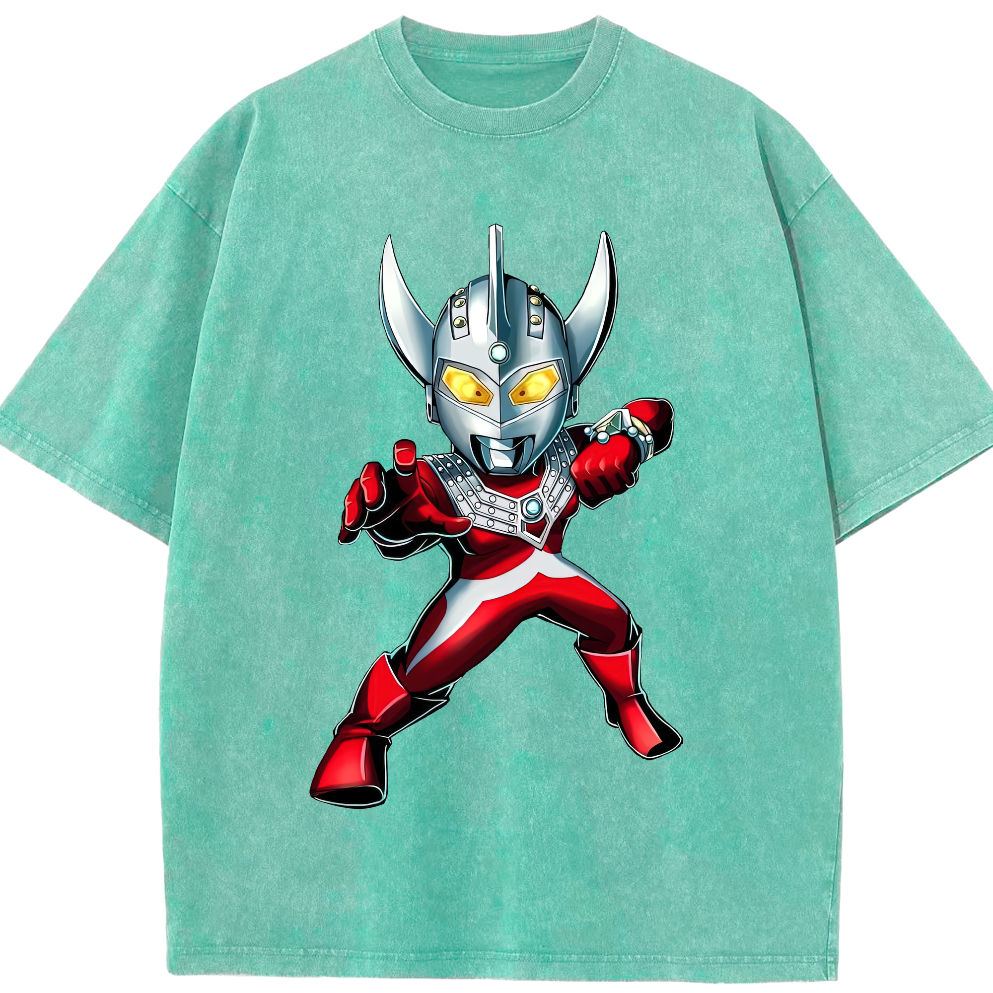 （画像用） ウルトラマン Ultraman 綿100% ヴィンテージ風 半袖Tシャツ（フロントプリント）